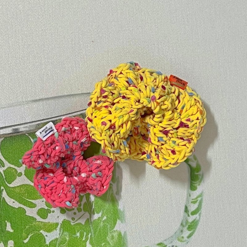 【迷你 POMPOM】 ASPO 手工针织发大肠圈||色彩缤纷、发带、配件 - 发饰 - 其他材质 多色