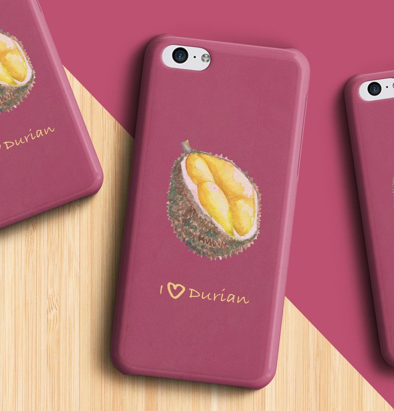 我爱榴莲 - iPhone/Samsung 手机壳 - 手机壳/手机套 - 塑料 紫色