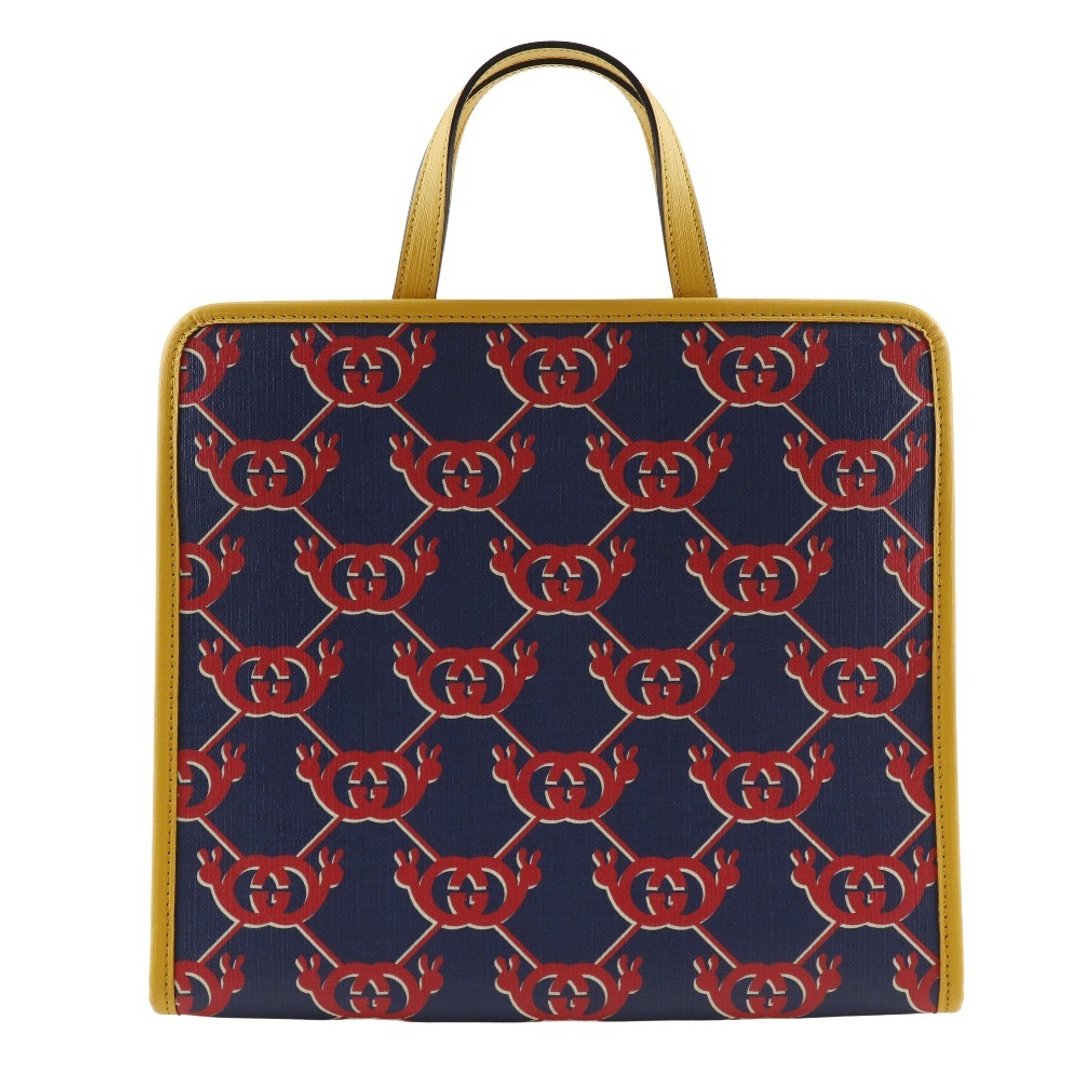 【日本直送】GUCCI 经典款 Snail Children 手提包 Interlocking G 托特包 605614 PVC 蓝/红 女款【二手】 - 手提包/手提袋 - 塑料 蓝色