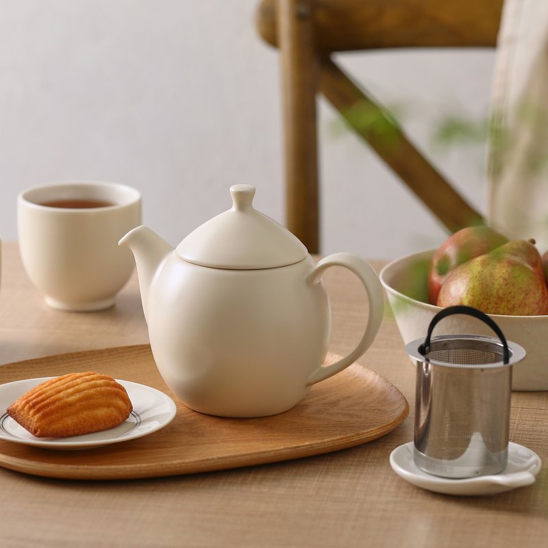 【节日送礼】FORLIFE露水茶壶-棉花白 - 茶具/茶杯 - 瓷 白色