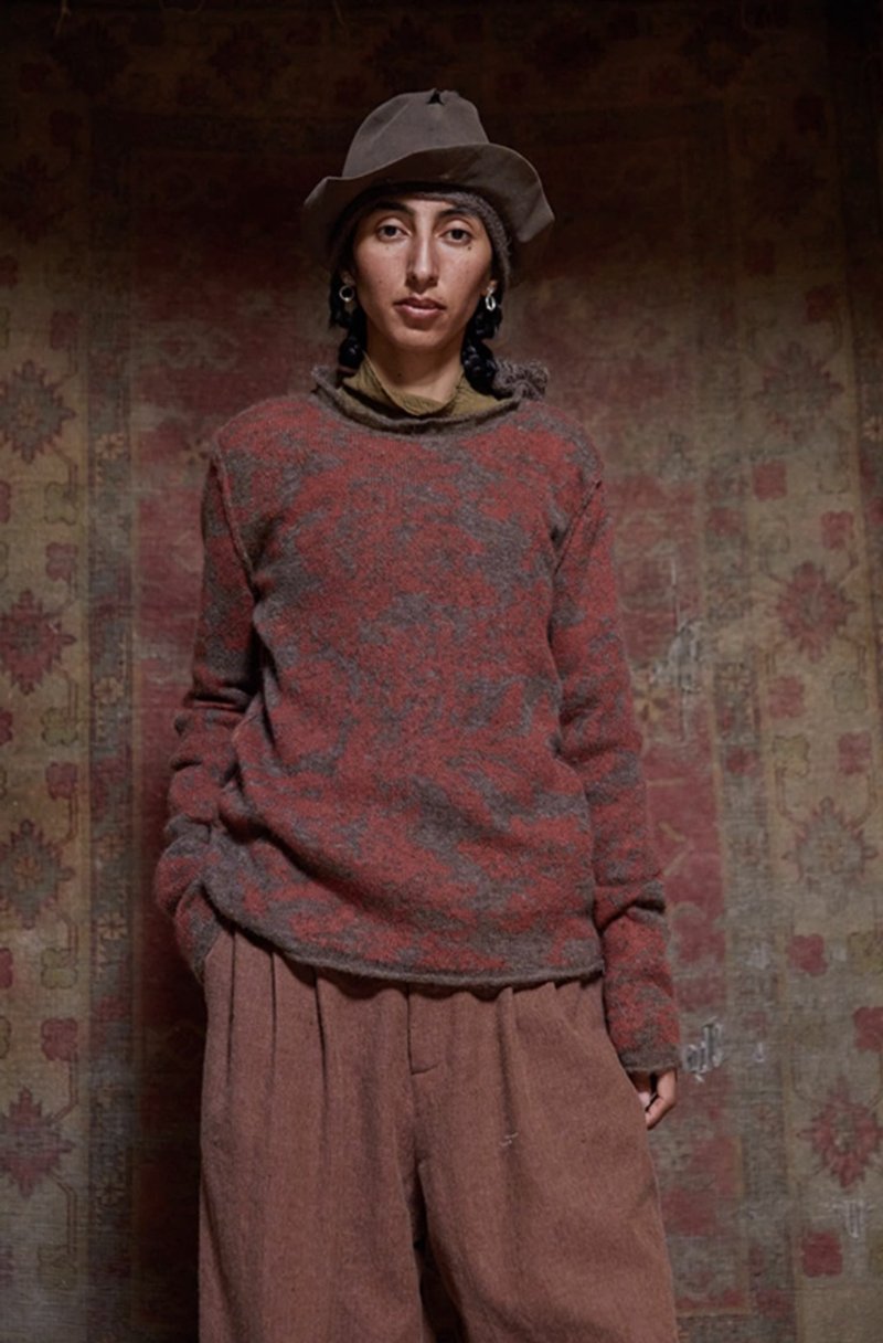 复古文青 马海毛混纺针织衫 慵懒风毛衣 - 女装针织衫/毛衣 - 其他材质 