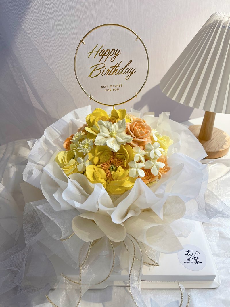 【定制化】花束裱花蛋糕 - 蛋糕/甜点 - 新鲜食材 