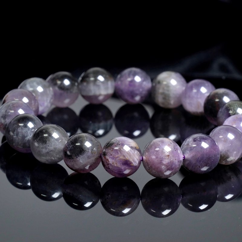 一图一物// 11mm 天眼极光23 紫黑极光 水晶手链手环 天然石 定制 - 手链/手环 - 水晶 