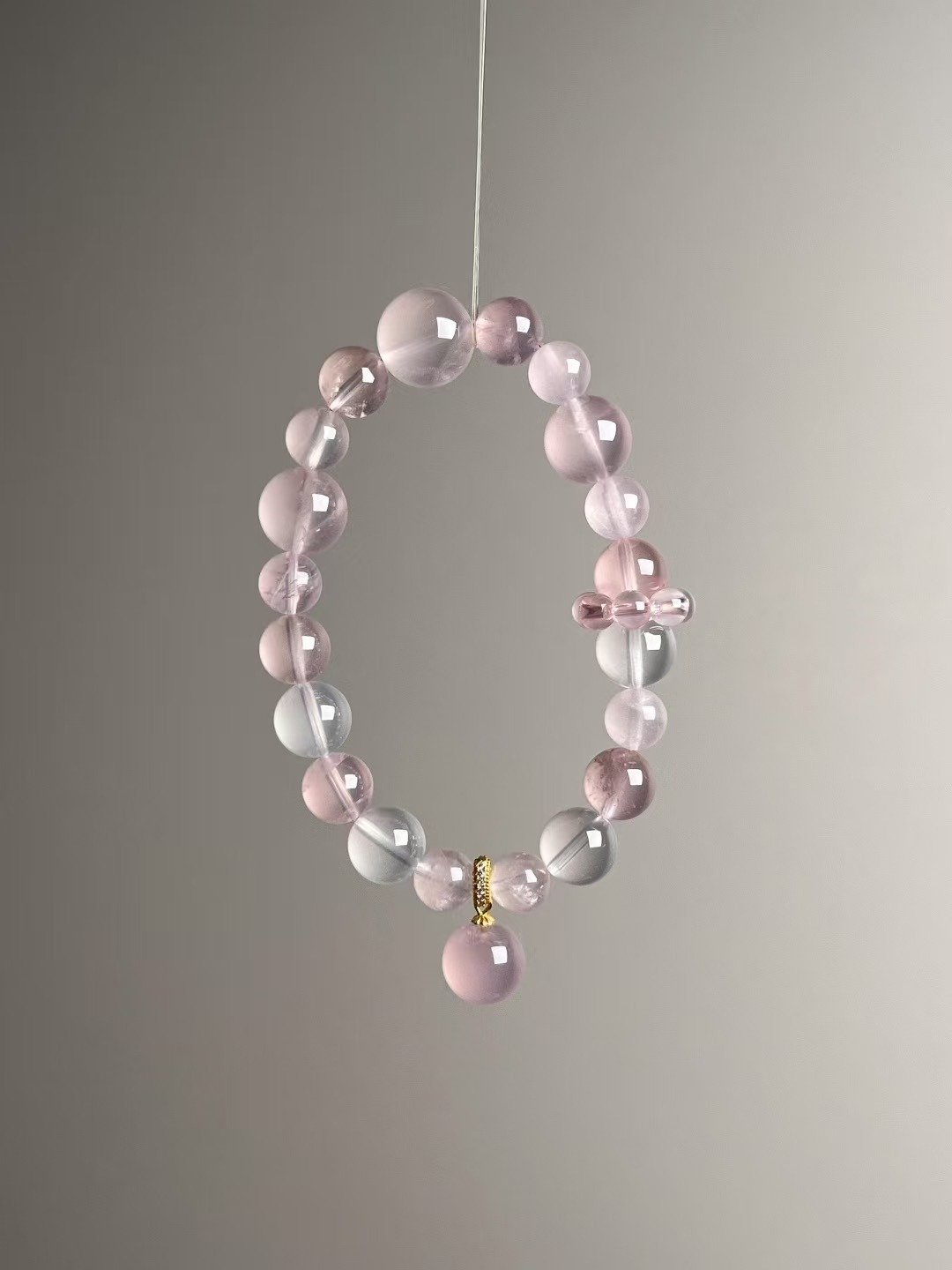 马粉 莫粉 冰粉 桃花多宝。Z-20250711-031 - 手链/手环 - 宝石 