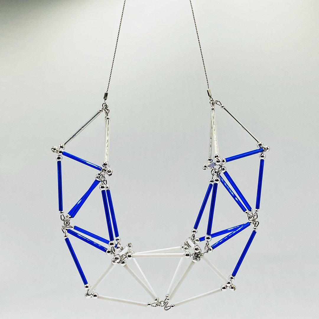 3D Huge NECKLACE【BlueMIX】 - 项链 - 玻璃 多色