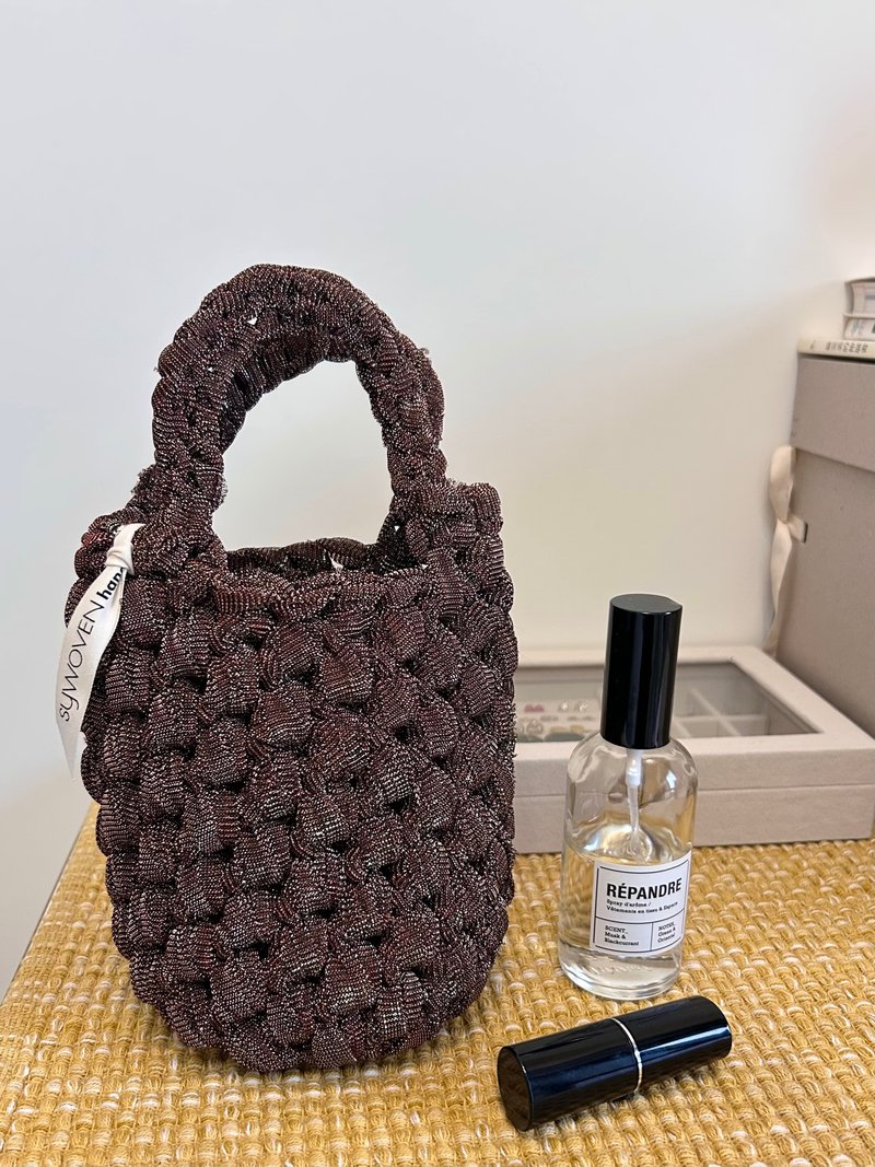 手编设计 I 随身日常手提/手腕包 - 手提包/手提袋 - 棉．麻 