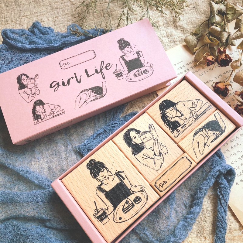 Girl Life 印章组 - 印章/印台 - 木头 