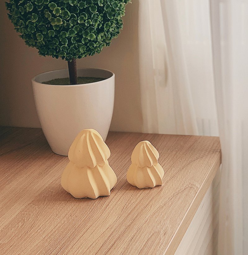 La Don - 螺旋奶油小树 -大款 手作石膏 扩香石 居家摆饰 - 摆饰 - 其他材质 多色