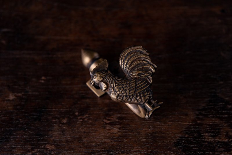 墙壁挂勾 公鸡 - 衣架/挂勾 - 铜/黄铜 金色