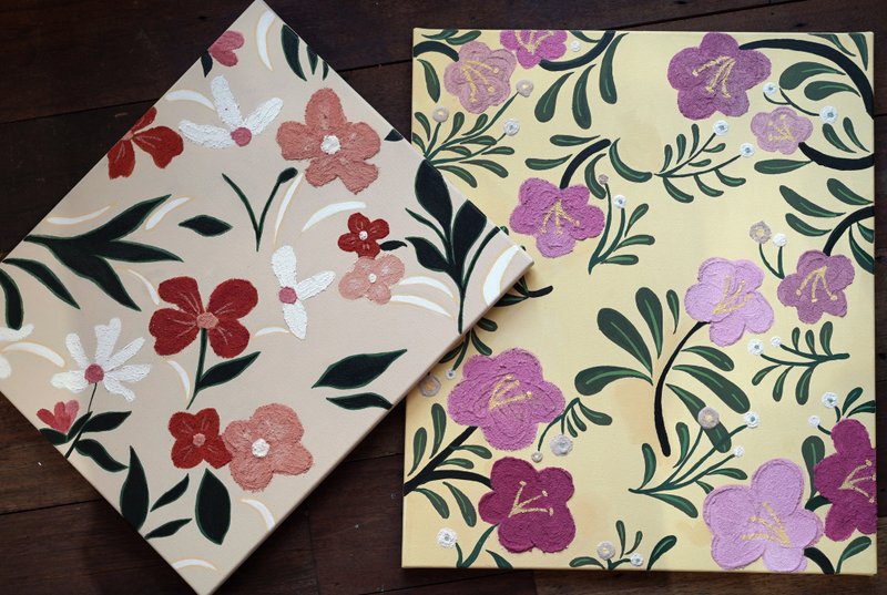 IARTS 【亲子】【成人】 厚砌画-印花系列  一人成行 - 插画/绘画/写字 - 压克力 