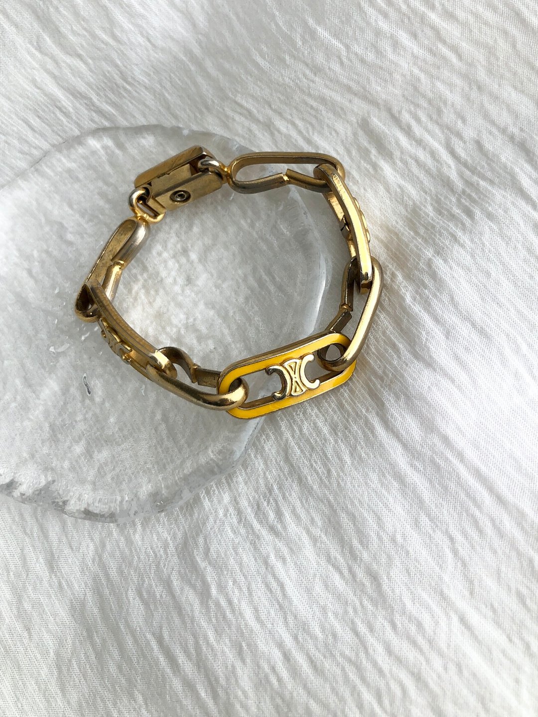 【日本直送二手包装】CELINE 手链金triomphe vintage vintage old dnaemn - 手链/手环 - 其他材质 金色