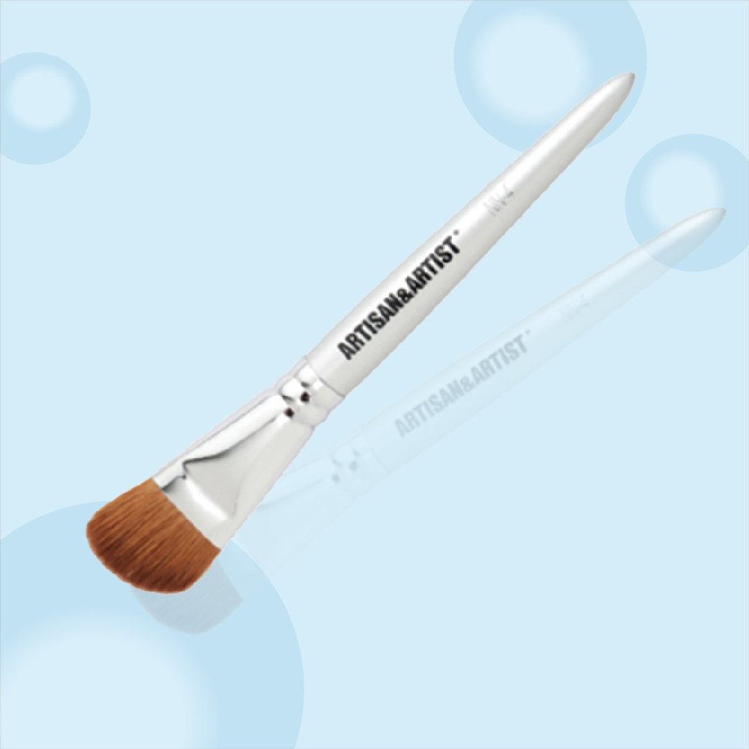 Artisan&Artist  耀银熊野工艺 貂毛 NN系列 彩妆笔刷-NN4 - 彩妆刷具/镜子/梳子 - 其他材质 银色
