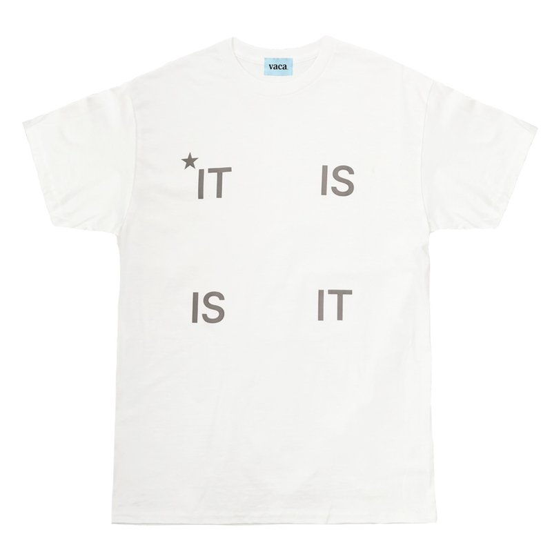 IT IS 短袖 T 恤 (白色) - 女装 T 恤 - 棉．麻 白色