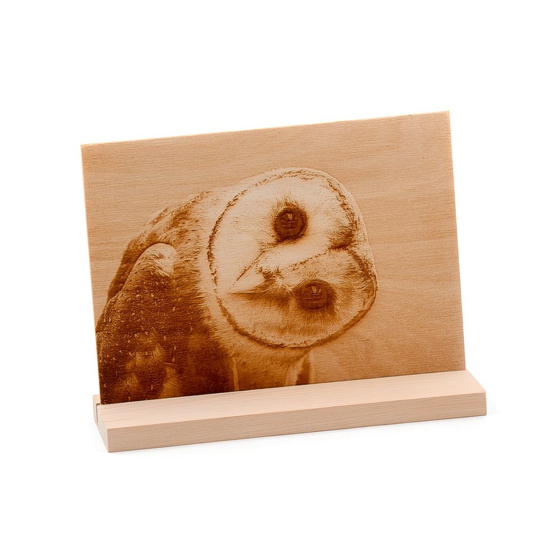 照片雕刻木刻画-台湾桧木底座|可刻字珍藏转刻相片美好的旷世之作 - 画框/相框 - 木头 金色