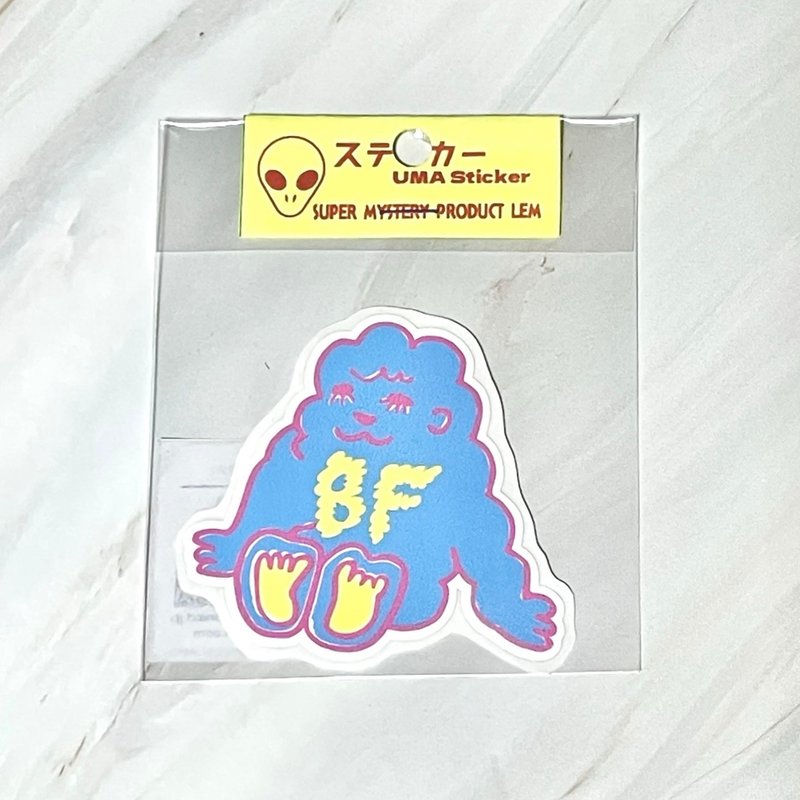 粉彩大脚怪 Bigfoot 贴纸 - 贴纸 - 塑料 