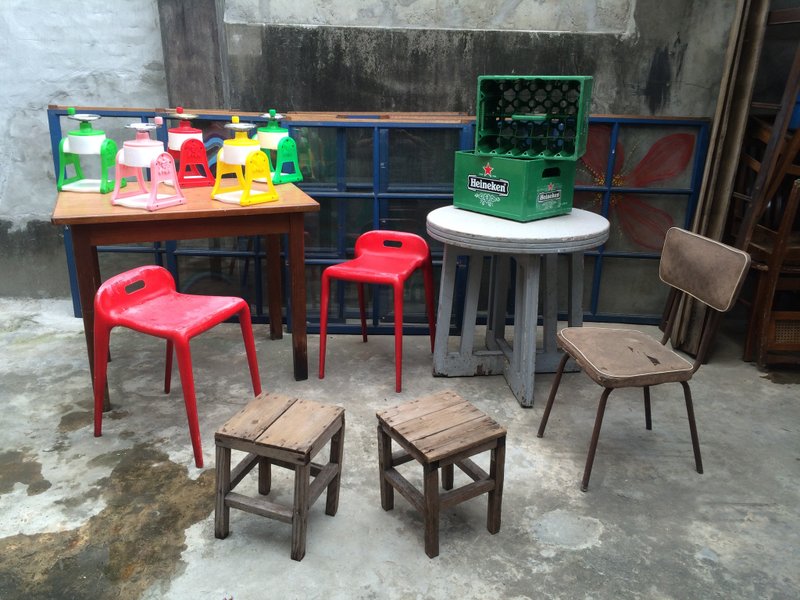 7/15即时拍老木桌木椅锉冰机挫冰机海尼根干燥花工业风复古道具乡村杂货zakka北欧园艺野餐露营摄影ikea多肉发廊婚纱 - 其他家具 - 木头 咖啡色