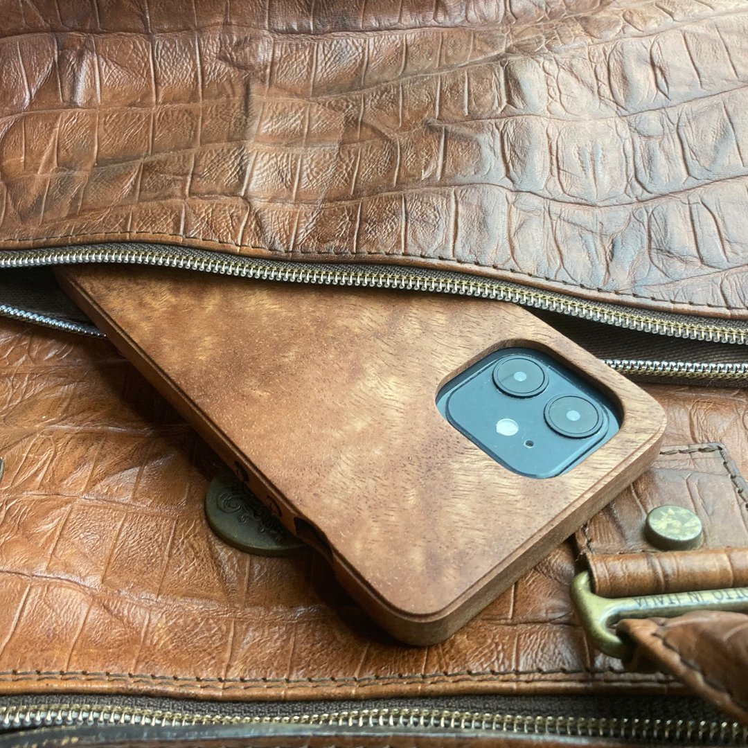 [Made to order] Achievements and secure support Wooden case for iPhone 12 / 12pro - 手机壳/手机套 - 木头 