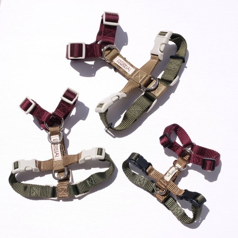 人类与猎犬模型 H 型背带尺寸 M/L：猎犬背带 - 项圈/牵绳 - 尼龙 