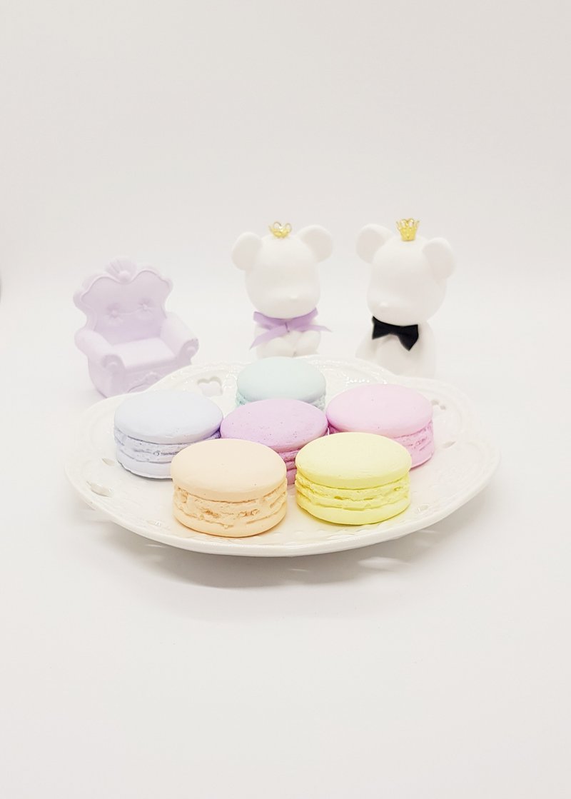 手作疗愈系马卡龙6入扩香石礼盒-情人节礼物-生日礼物 - 香薰/精油/线香 - 其他材质 