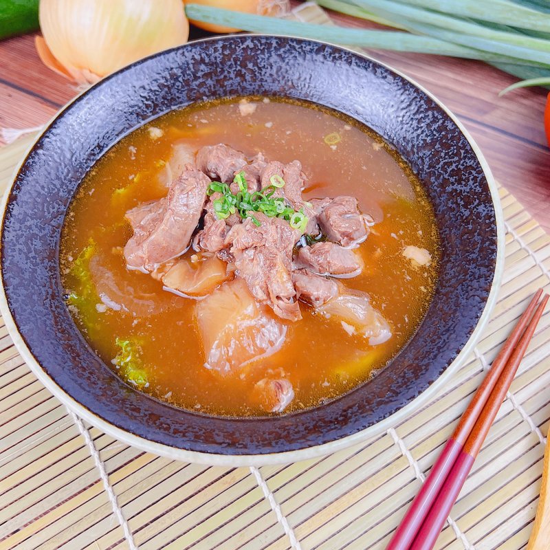 【搭嘴好食】即食红烧半筋半肉牛肉汤(500g/包) - 料理包 - 新鲜食材 白色
