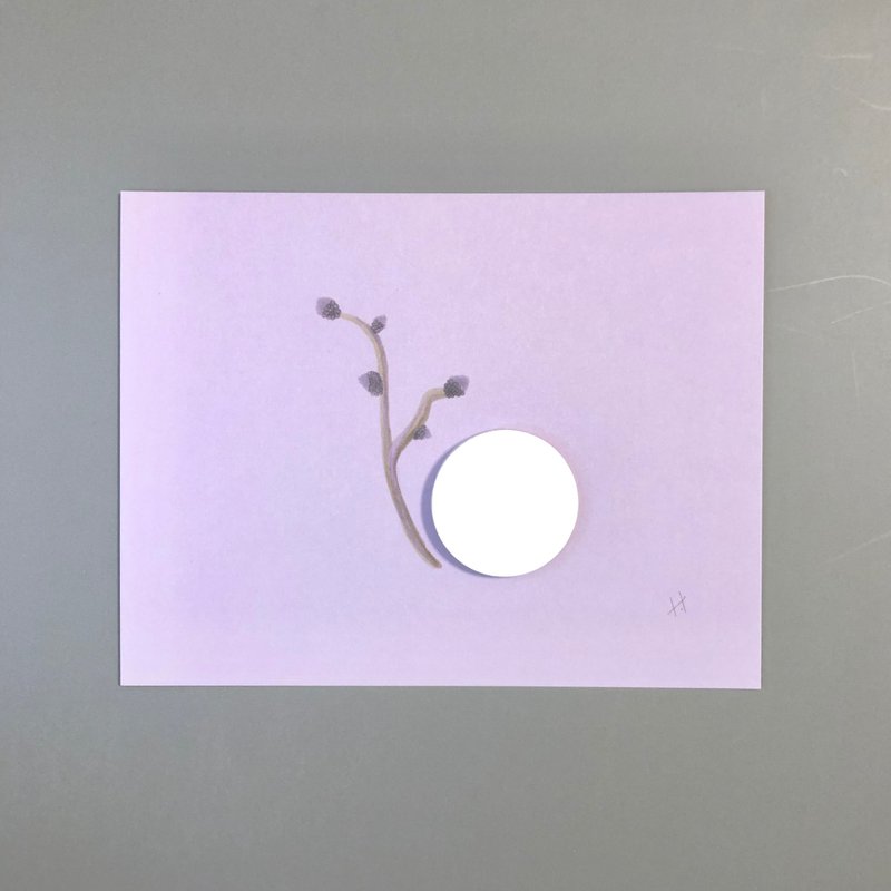 V.N【纪念系列-尤加利果】会扩香的明信片【定制化礼物/情人节礼 - 卡片/明信片 - 纸 紫色