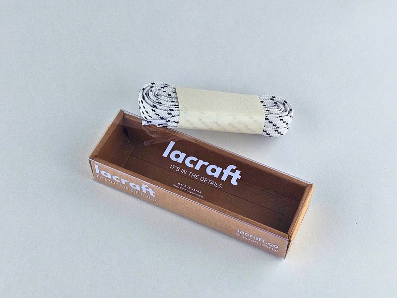 【日本制】蓝白色双层纤维鞋带 - Sailor - 其他 - 防水材质 白色