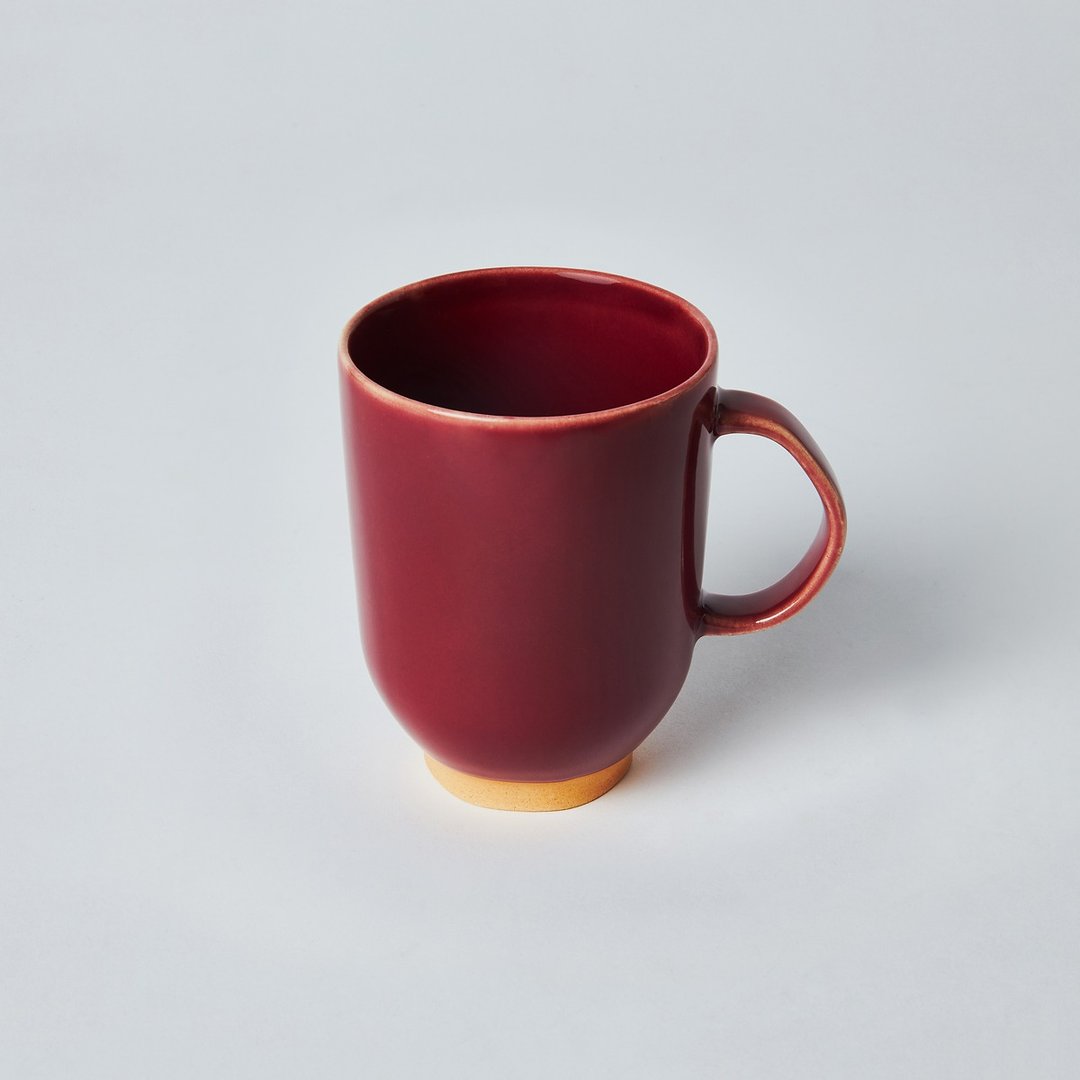 KOGA 许家陶器品 陶质马克杯 (协兴红) - 咖啡杯/马克杯 - 陶 红色