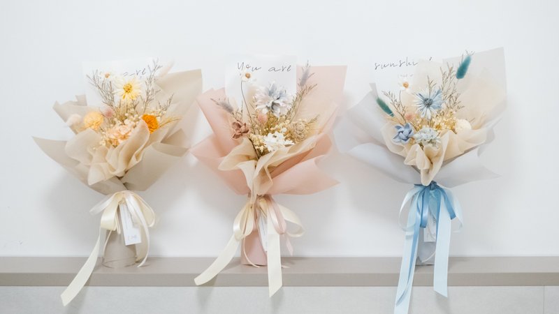 小清新干燥花束 - 干燥花/捧花 - 植物．花 粉红色