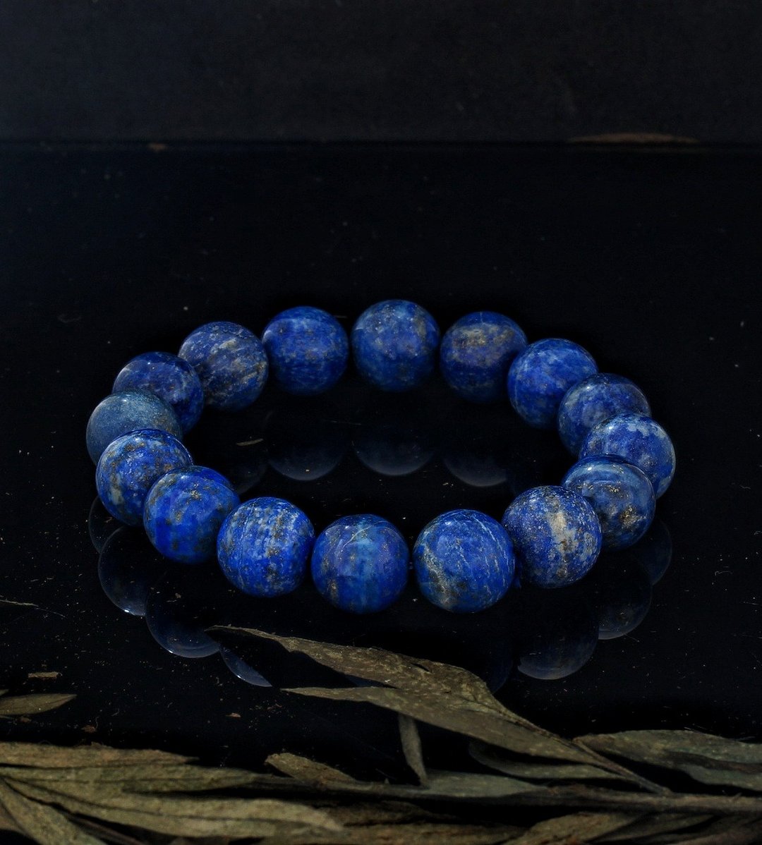 青金石 13mm 手链 ( Lapis 13mm Bracelet ) - 手链/手环 - 宝石 