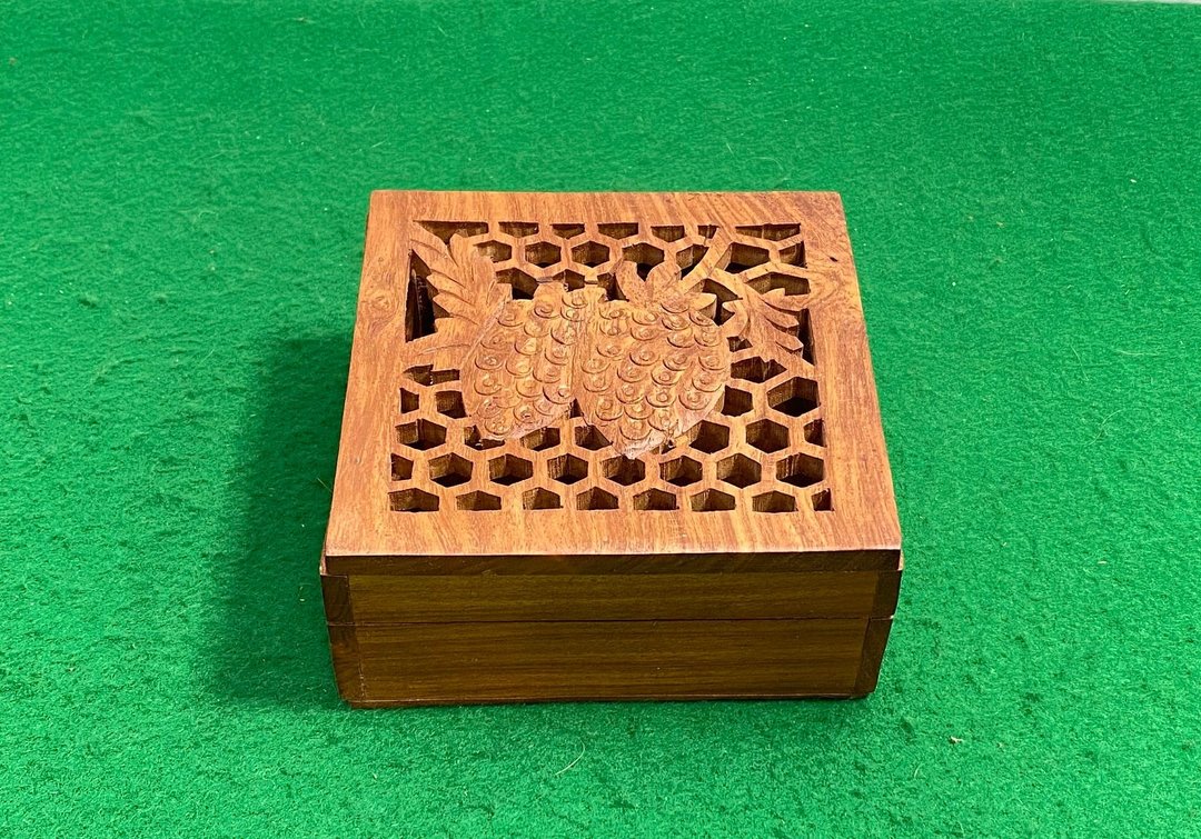 Wooden Keepsake Box Wooden Chest Small Treasure Chest Wooden - 纸盒/包装盒 - 木头 咖啡色