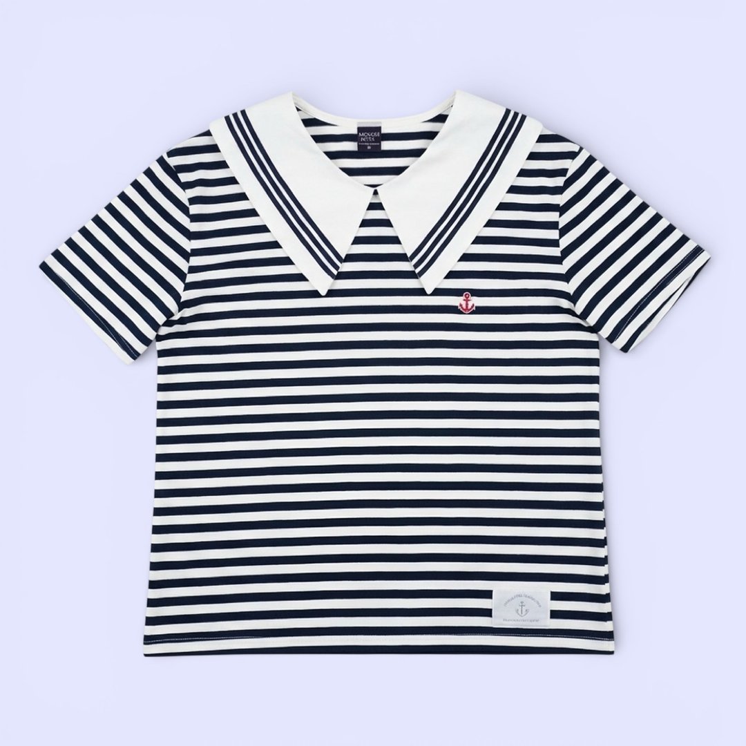 Deauville Top | Hooman (Adult/Kids) - 中性连帽卫衣/T 恤 - 棉 蓝色