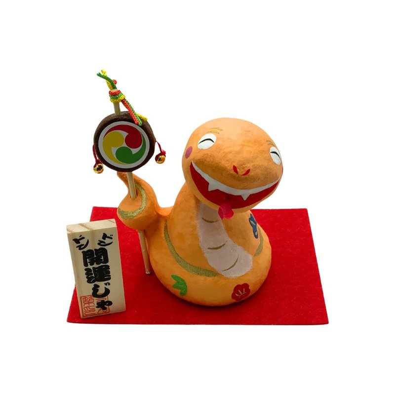 【招福干支】开运干支 生肖蛇 缘起物 来福蛇 R78 - 摆饰 - 其他材质 