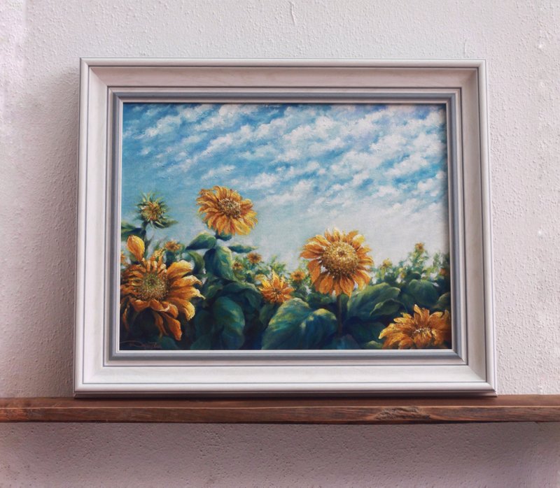 【向阳】花卉油画原作 | 夏季花海风景 | 玄关客厅挂画 - 海报/装饰画/版画 - 棉．麻 