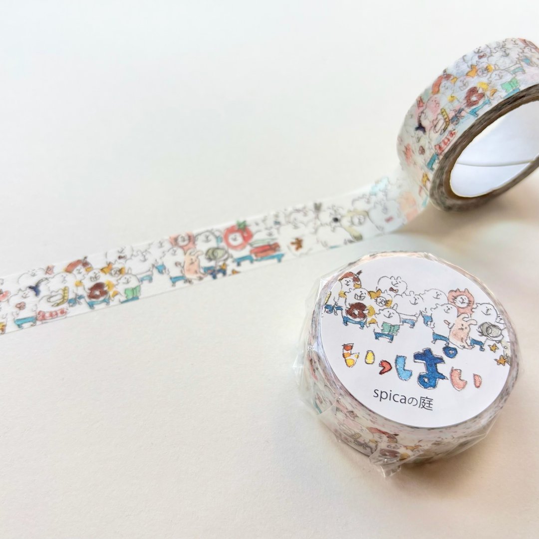 【网络限定】满满 / muu酱 15mm × 7m 和纸胶带 - 纸胶带 - 纸 蓝色