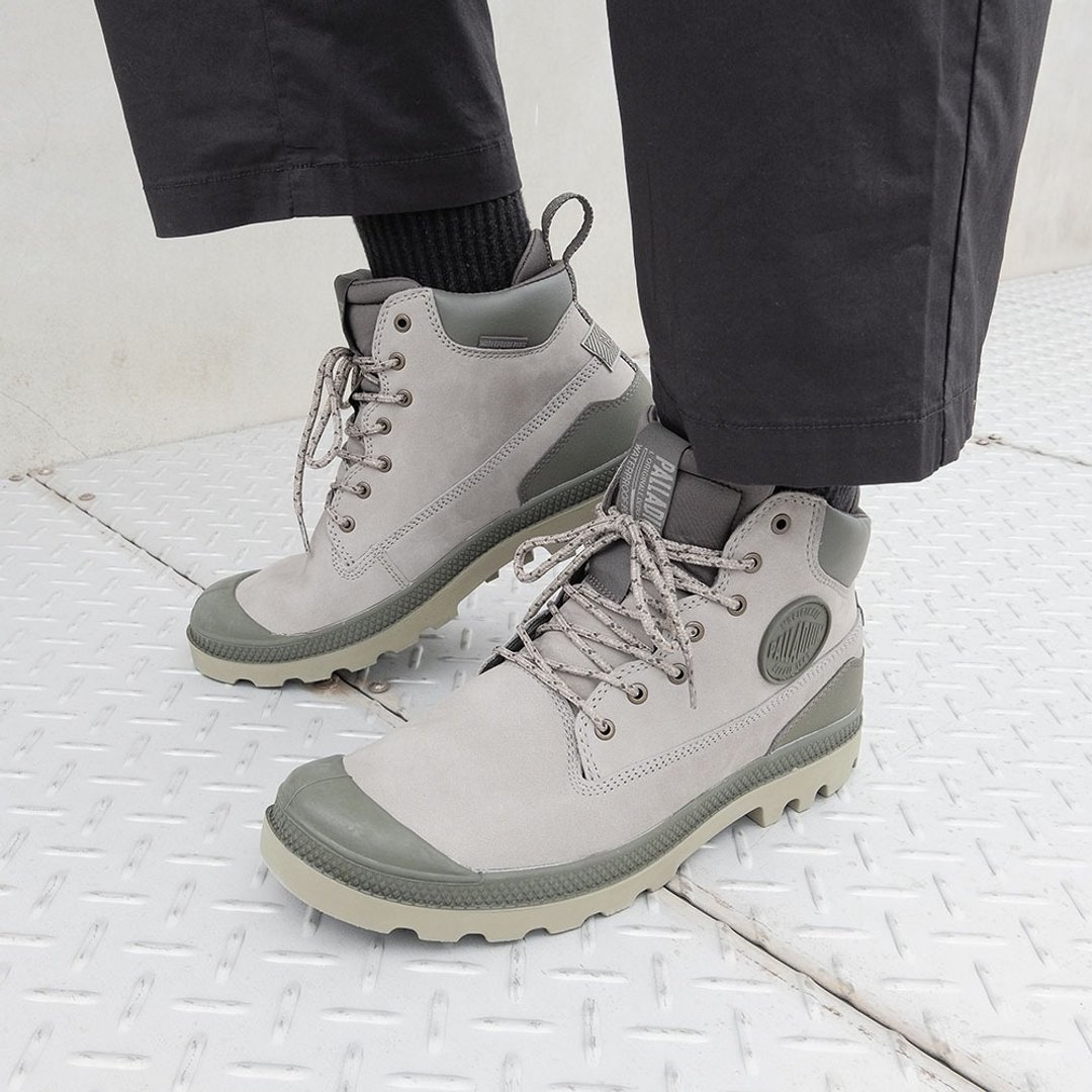 PALLADIUM 橘标防水风暴皮革靴 76472 - 雨鞋/雨靴 - 其他人造纤维 