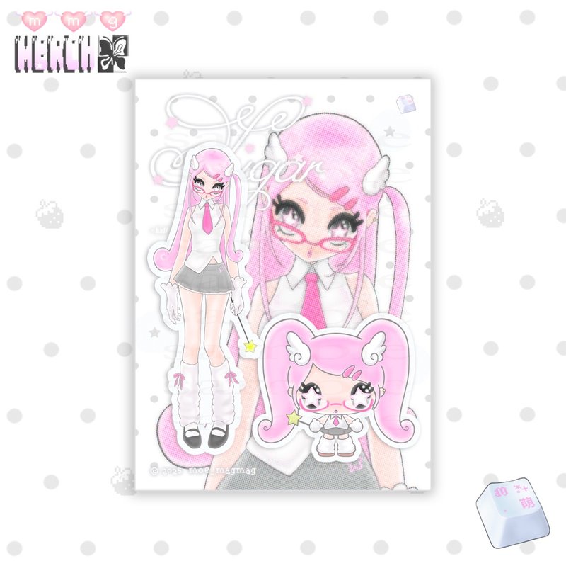 Sugar 贴纸套装_01 - 贴纸 - 纸 粉红色