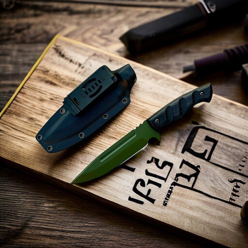 刀 PREDATOR 用于生存 , 徒步旅行 , 钓鱼 , 战术刀 4 毫米 , 旅 - 菜刀/刀架 - 其他金属 黑色