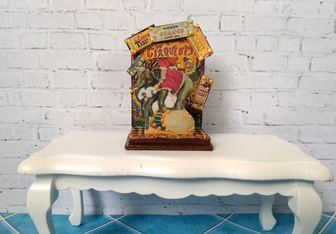 1:12 scale.Circus for the dollhouse. Miniature circus. - 玩偶/公仔 - 其他材质 
