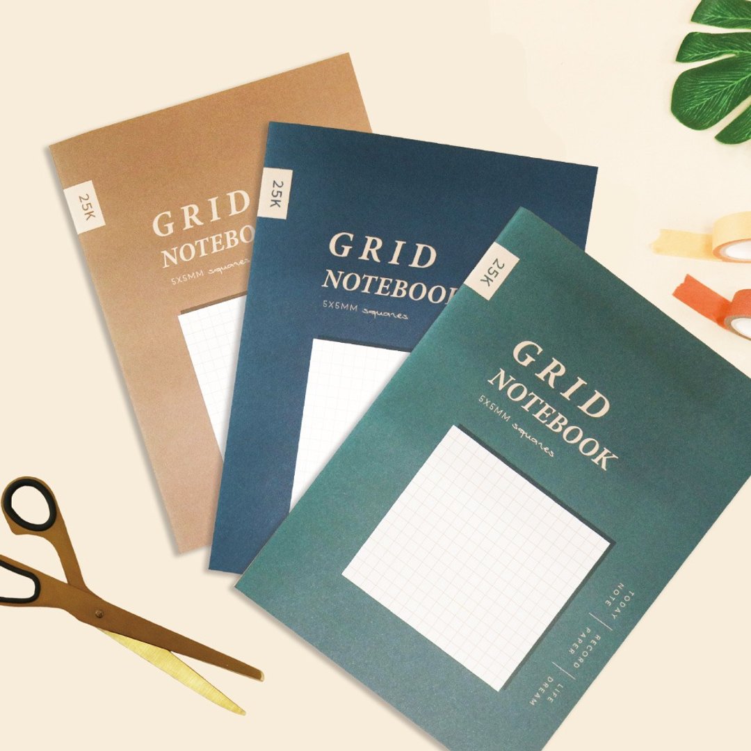 Ching Ching X 简单生活系列 CN-25131 25K方格加厚定页笔记 - 笔记本/手帐 - 纸 
