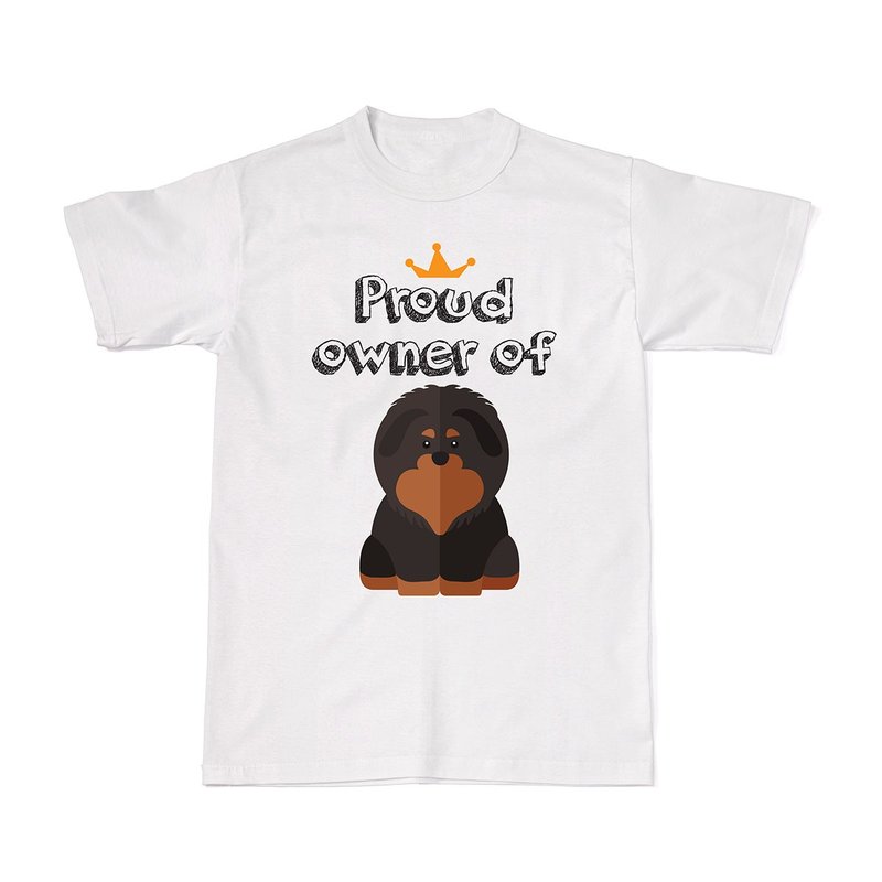 Proud Dog Owners Tees - Tibetan Mastiff - 女装 T 恤 - 棉．麻 白色