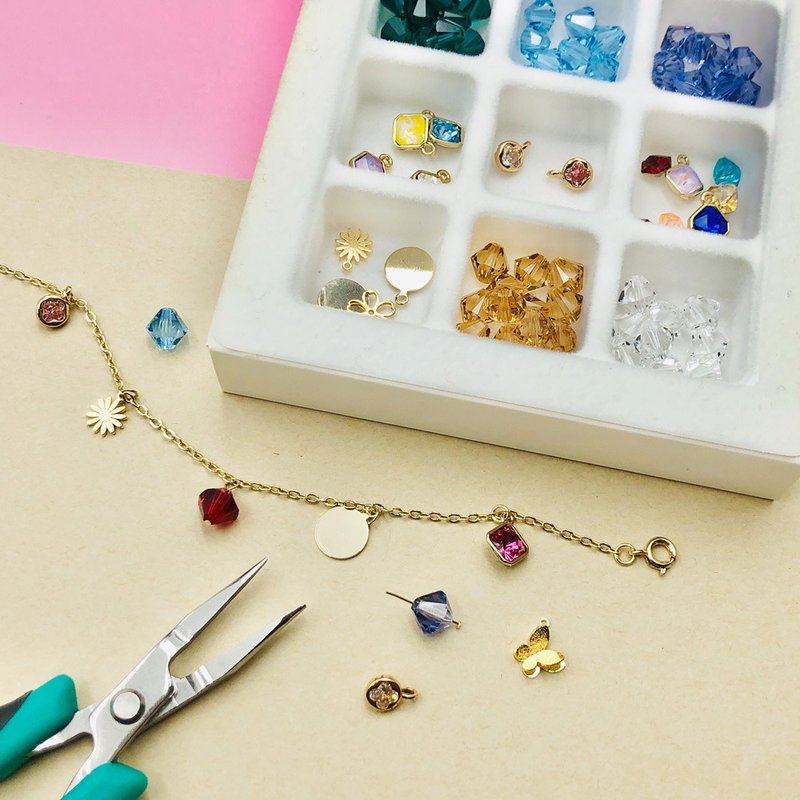 【DIY手作课程】饰品设计体验|B2.彩水晶手链|文化币 - 金工/饰品 - 其他金属 