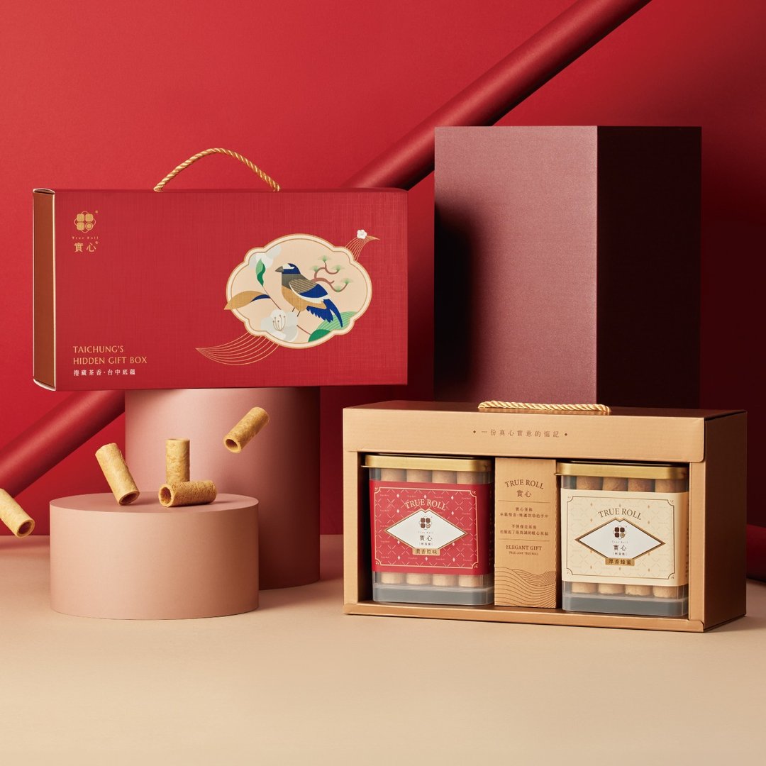实心蛋卷 | 【Pinkoi 限定礼盒】松樱和鸣粹蛋卷礼盒 嫣红 - 零食/点心 - 新鲜食材 