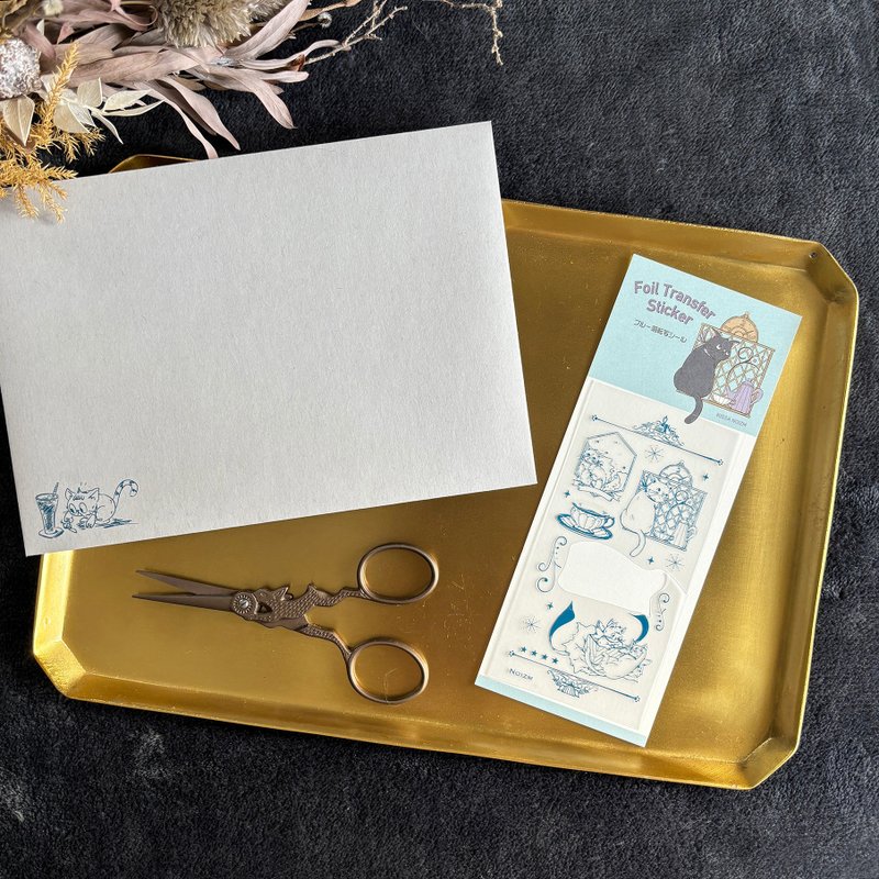 foil transfer sticker_蓝色烫箔 烫箔转印贴纸 - 贴纸 - 塑料 蓝色