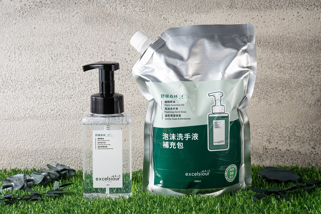 舒缓森林 补充包 天然植物精油慕斯泡沫洗手液 - 洗手用品 - 环保材料 绿色