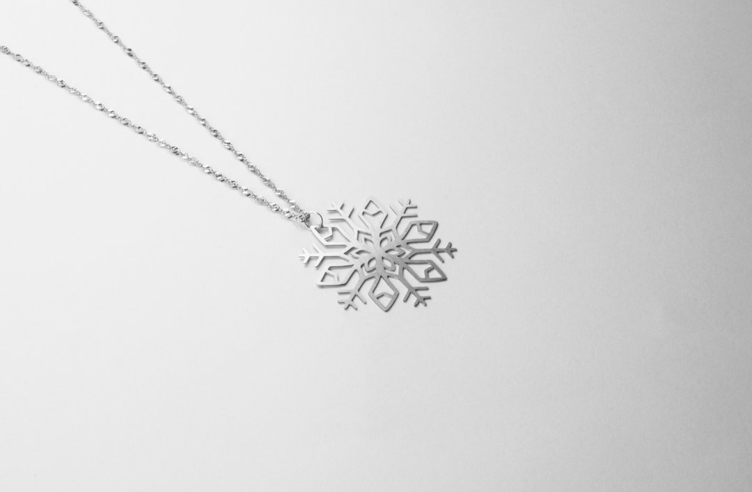 雪花项链 (冬季热销商品) _自然系列_造题 - 项链 - 其他金属 银色