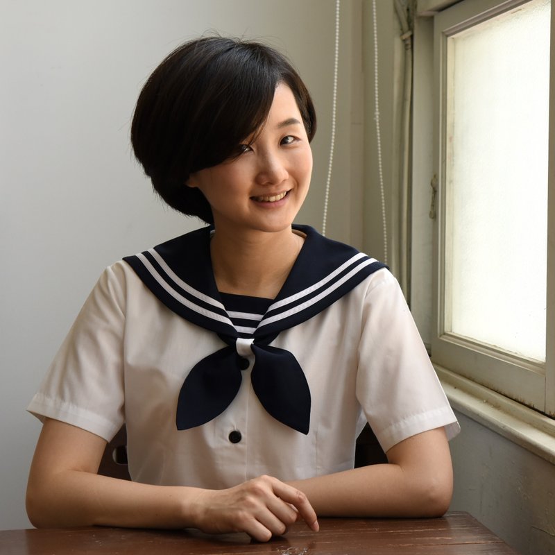 【中美牌制服】- 德光女中*日系水手圆领制服 (上衣和裙子分售) - 洋装/连衣裙 - 棉．麻 蓝色