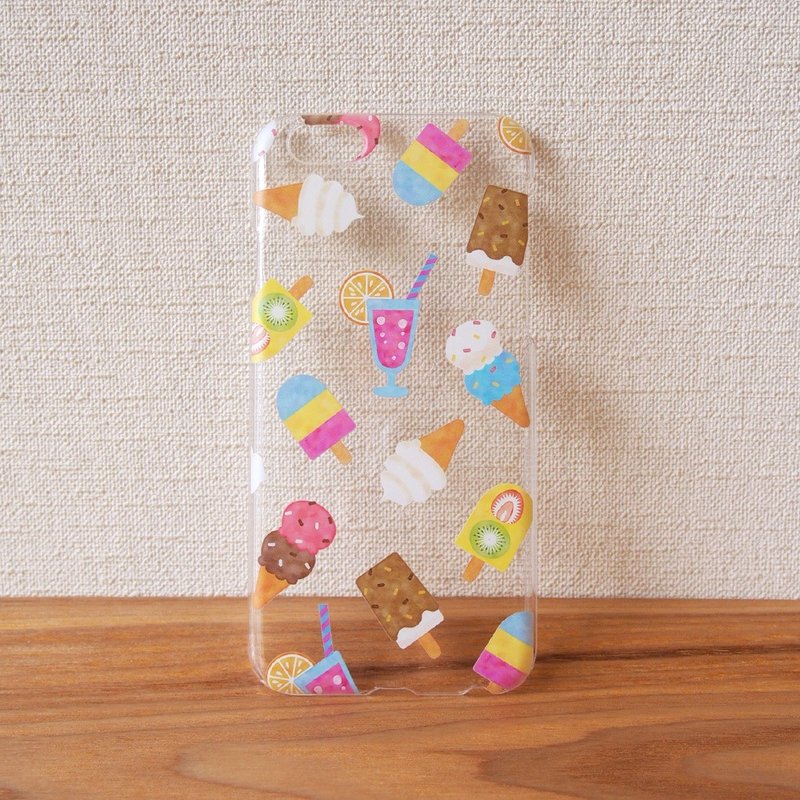 【Clear iPhonePlus case】Ice cream - 手机壳/手机套 - 塑料 透明