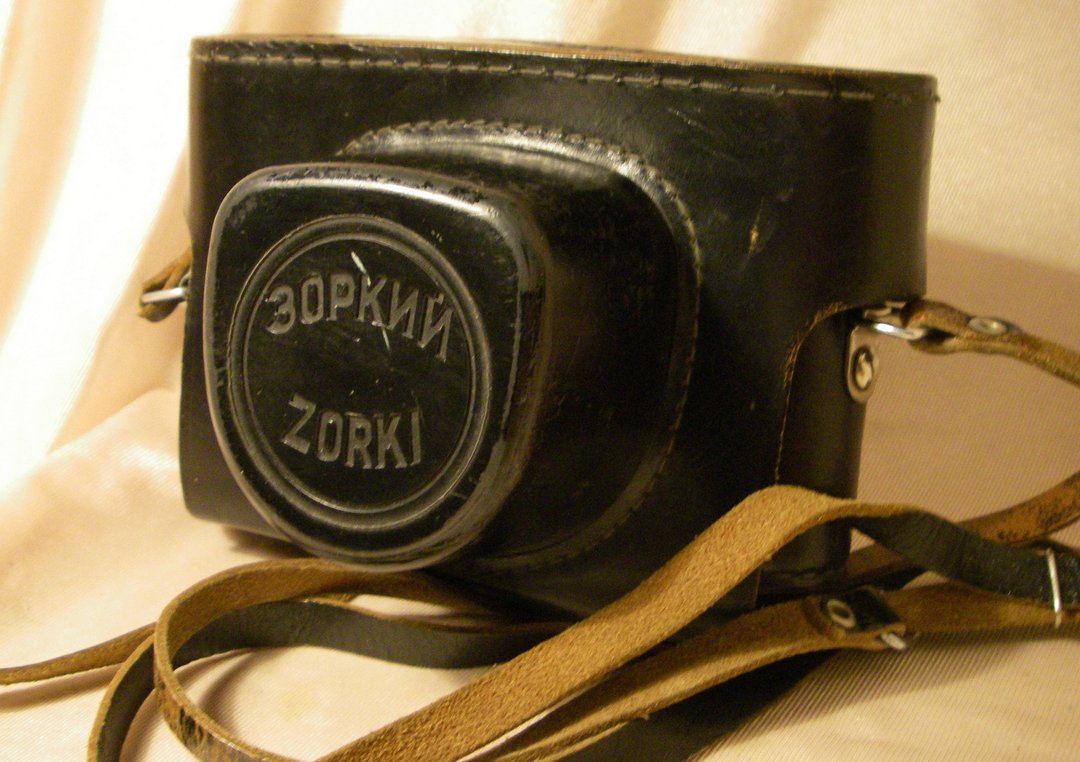 苏联制造的 Zorki 4K 胶片旁轴相机原装皮套 - 相机包/相机袋 - 真皮 黑色