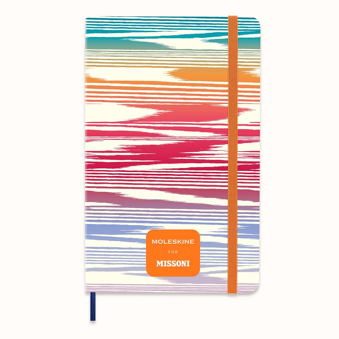 _勿上架_MOLESKINE MISSONI 联名 布面笔记 彩色条纹 L 型横线 - 笔记本/手帐 - 纸 多色