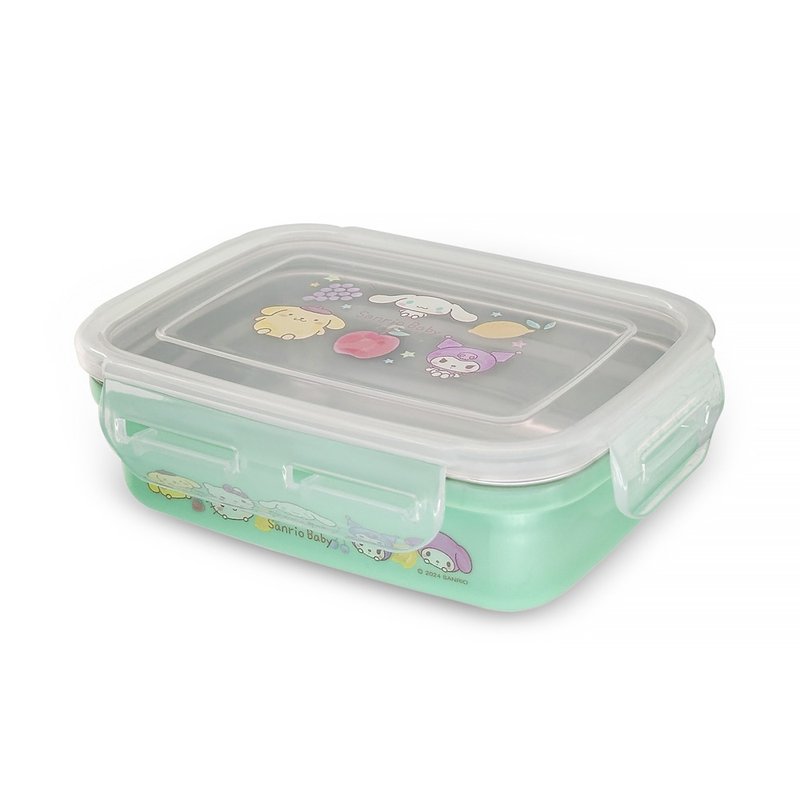 【Baby City 娃娃城】三丽鸥不锈钢隔热餐盒 - 便当盒/饭盒 - 不锈钢 绿色